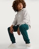 image 2 of F&F Boys Cotton Rich Cuffed Drawstring Cargo Joggers in Green