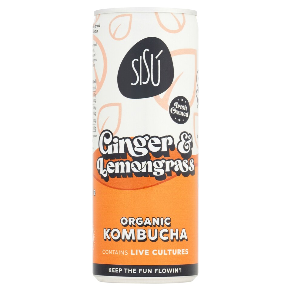 SiSu Organic Kombucha Ginger Lemongrass 250ml