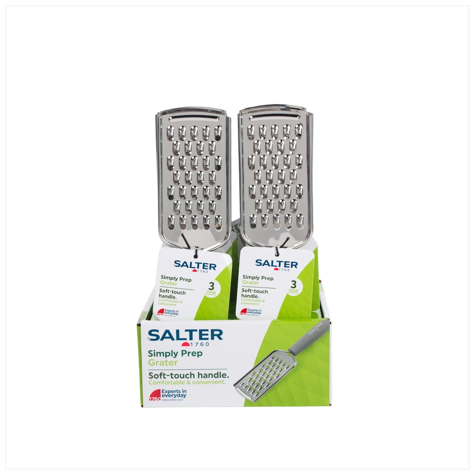 image 1 of Salter Simply Prep Handle Grey Grater