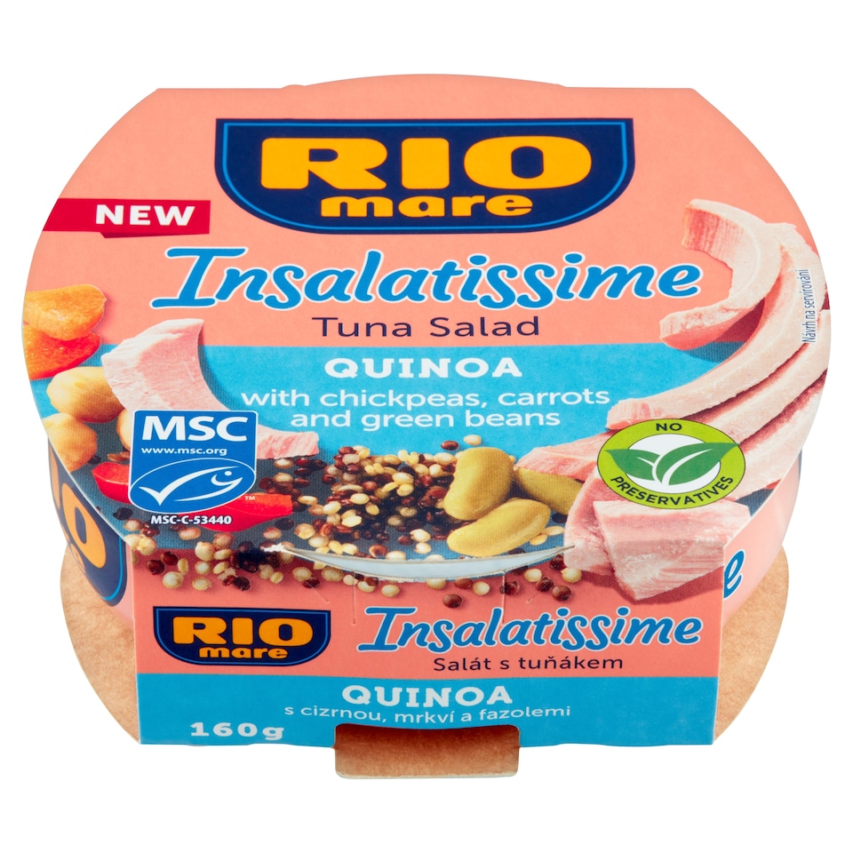 image 1 of Rio Mare Insalatissime Tuna Salad Quinoa with Chickpeas, Carrots and Green Beans 160 g