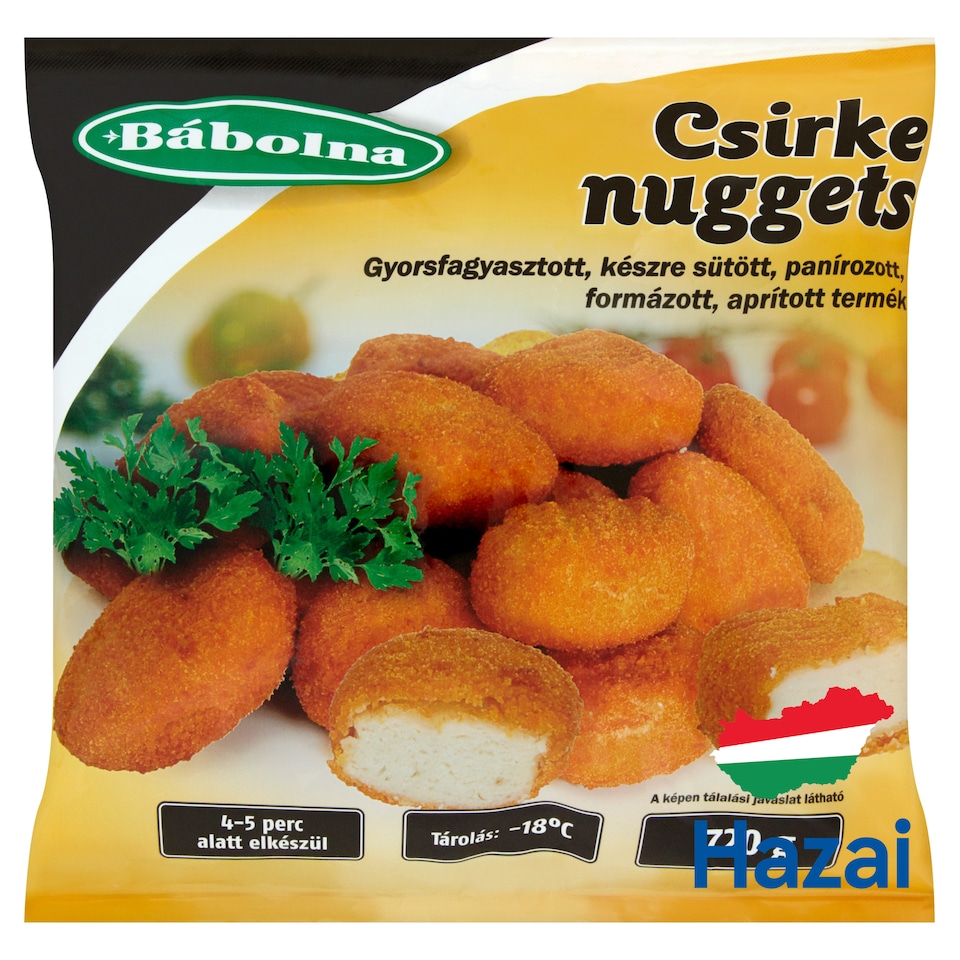 Bábolna gyorsfagyasztott csirke nuggets 720 g