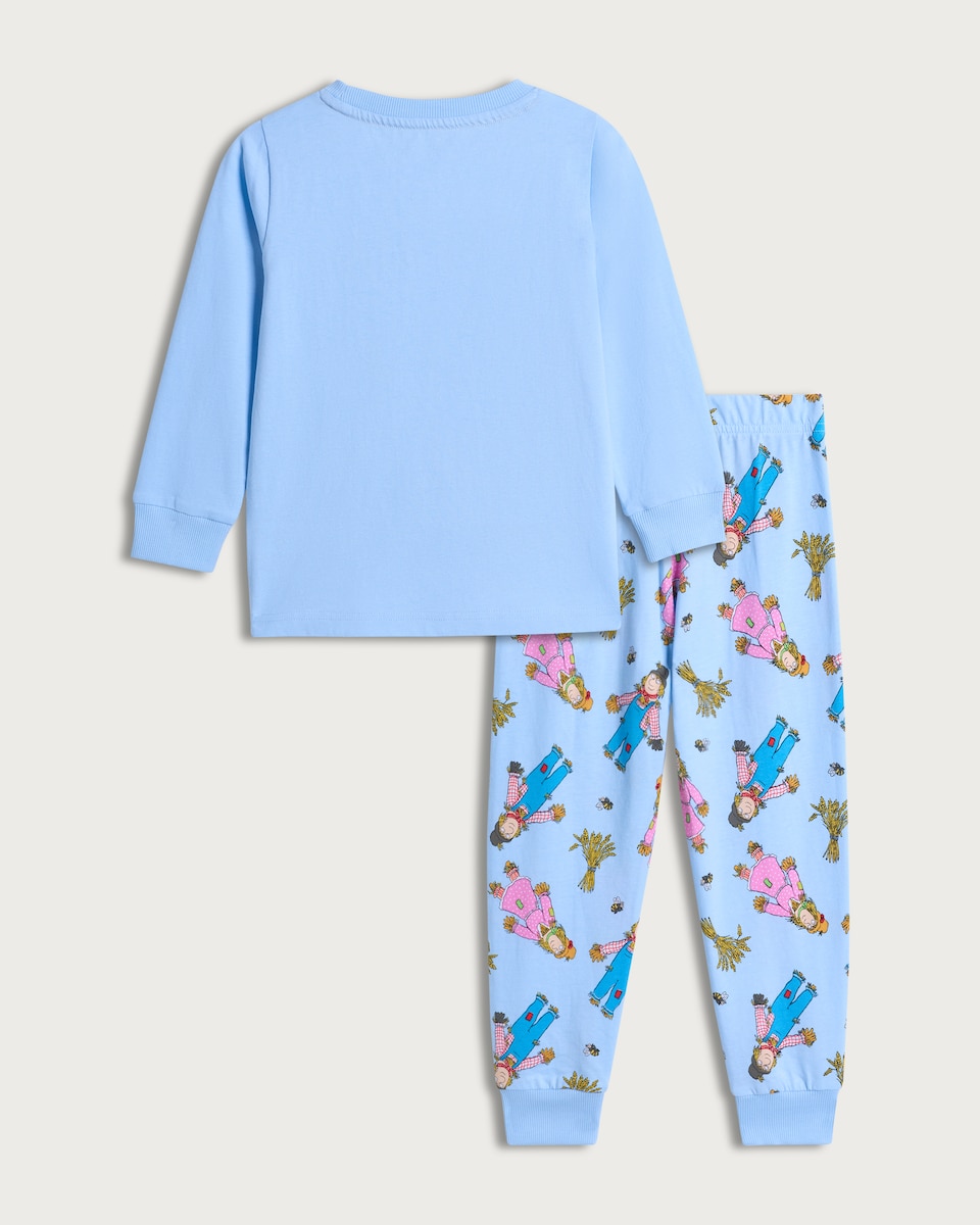 image 1 of The Scarecrows' Wedding Pure Cotton Pyjama Set in Blue