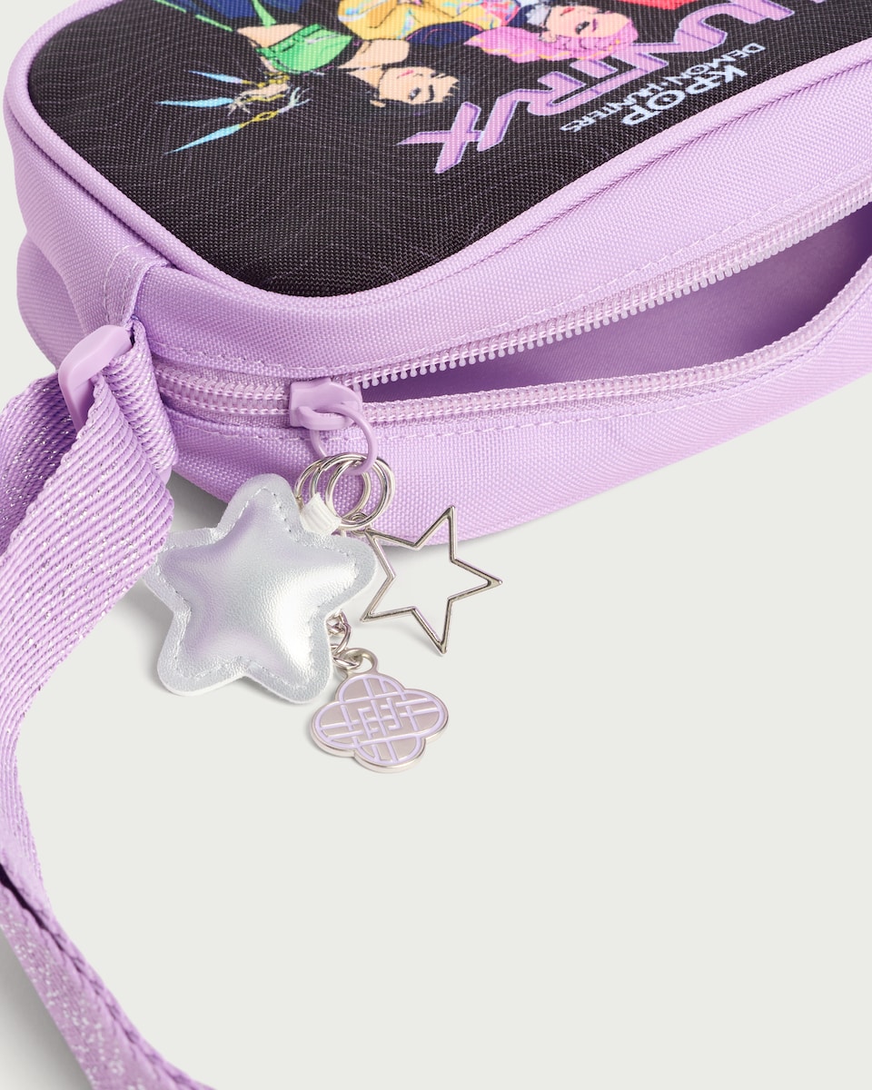 image 1 of K-Pop Demon Hunters Mini Crossbody Bag in Lilac