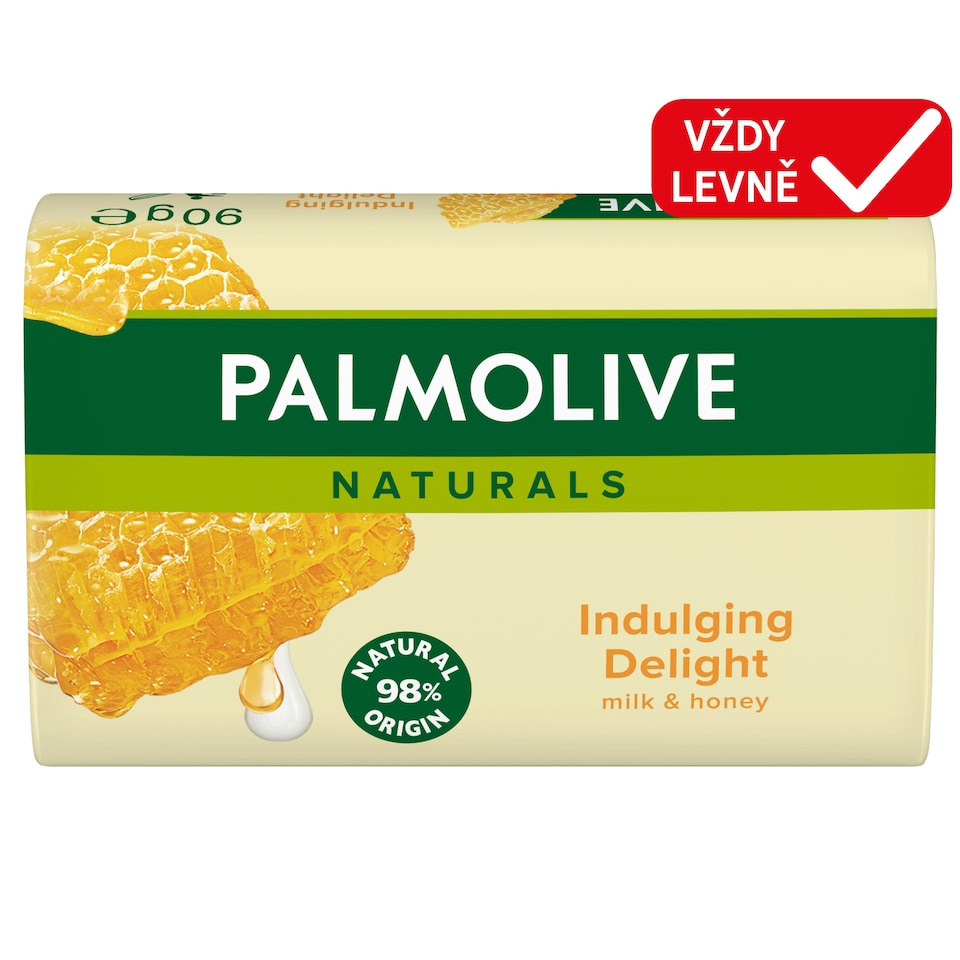 Obrázek 1 pro produkt Palmolive Naturals tuhé mýdlo s výtažky z mléka a medu 90g