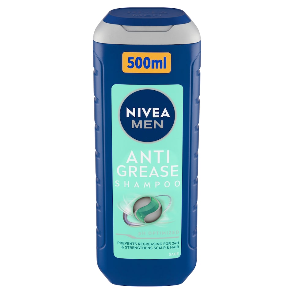 obrázok 1 z Nivea Men Anti Grease Šampón pre mastné vlasy 500 ml