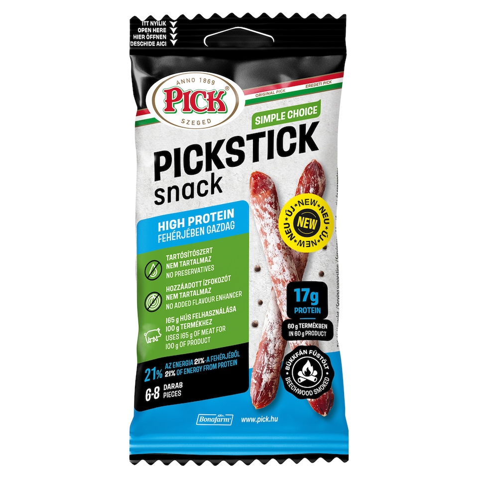 PICK Pickstick Snack fehérjében gazdag 60 g