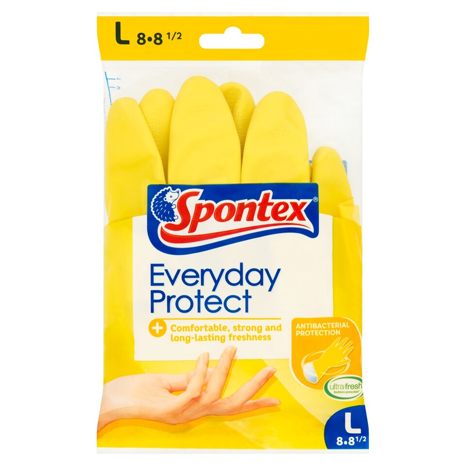 image 1 of Spontex Everydayrubber Gloves Large