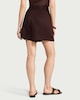 image 3 of The F&F Edit Lyocell Blend Pleated Co-ord Shorts in Chocolate