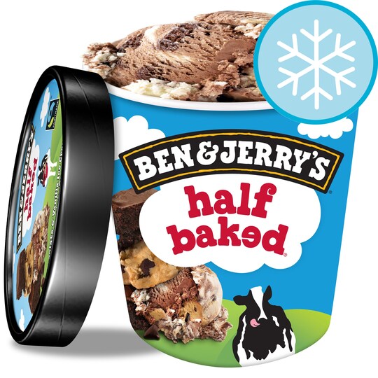 Ben And Jerry's Half Baked Ice Cream 500Ml Tesco Groceries