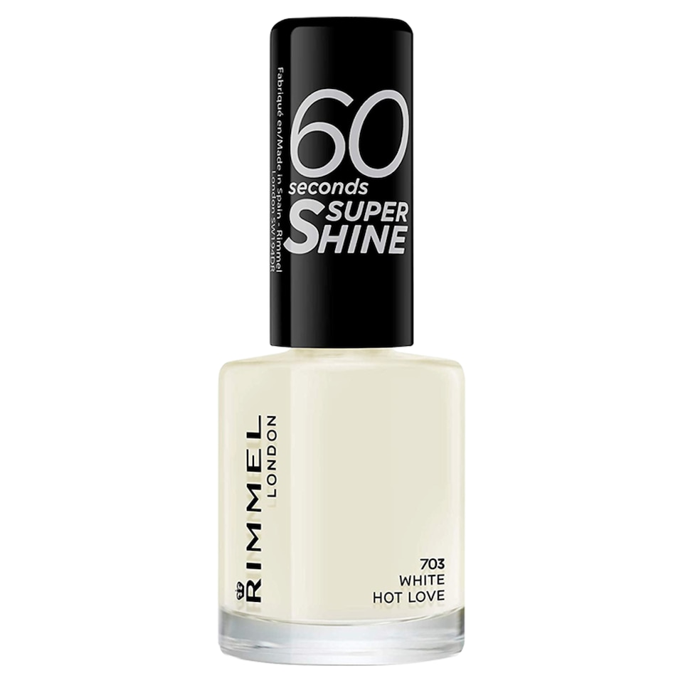 image 1 of Rimmel 60 Sec Nail Polishwhite Hot Love