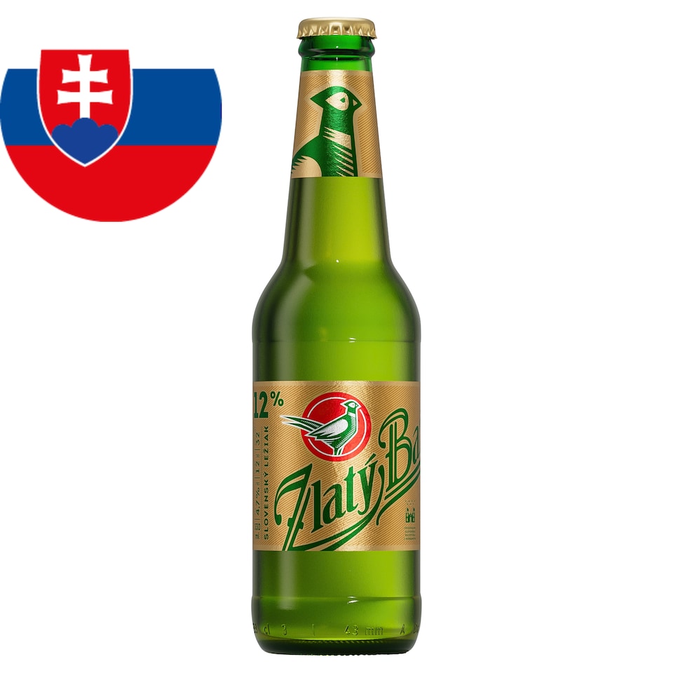 Zlatý Bažant 12% svetlý ležiak fľaša 330 ml