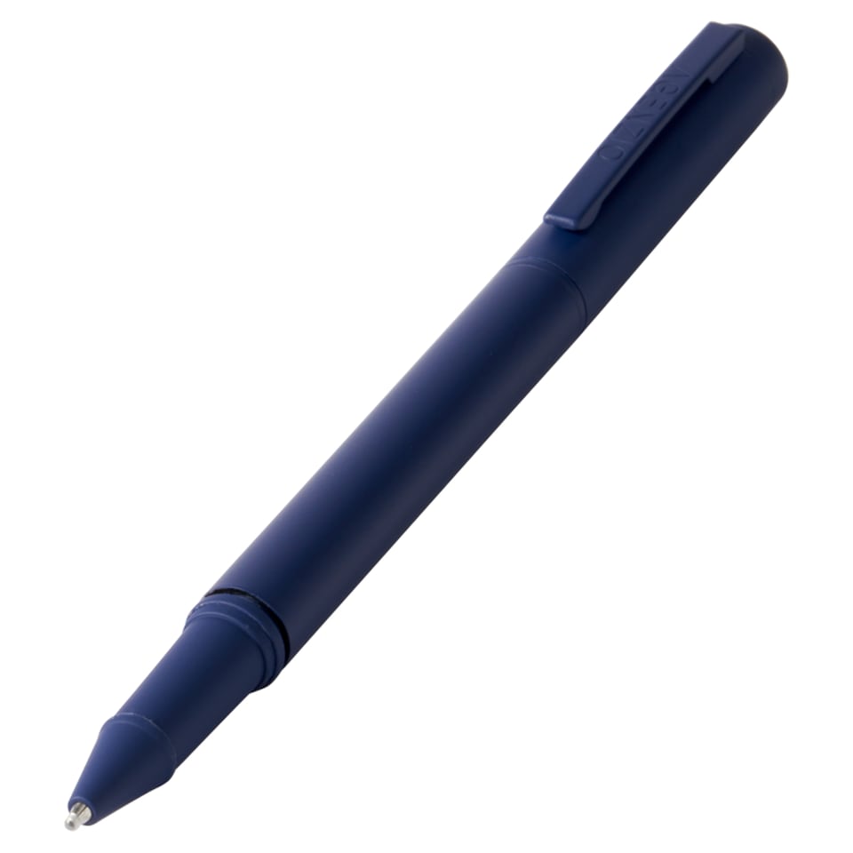 image 1 of Paperchase Agenzio Soft Touch Midnight Metal Pen