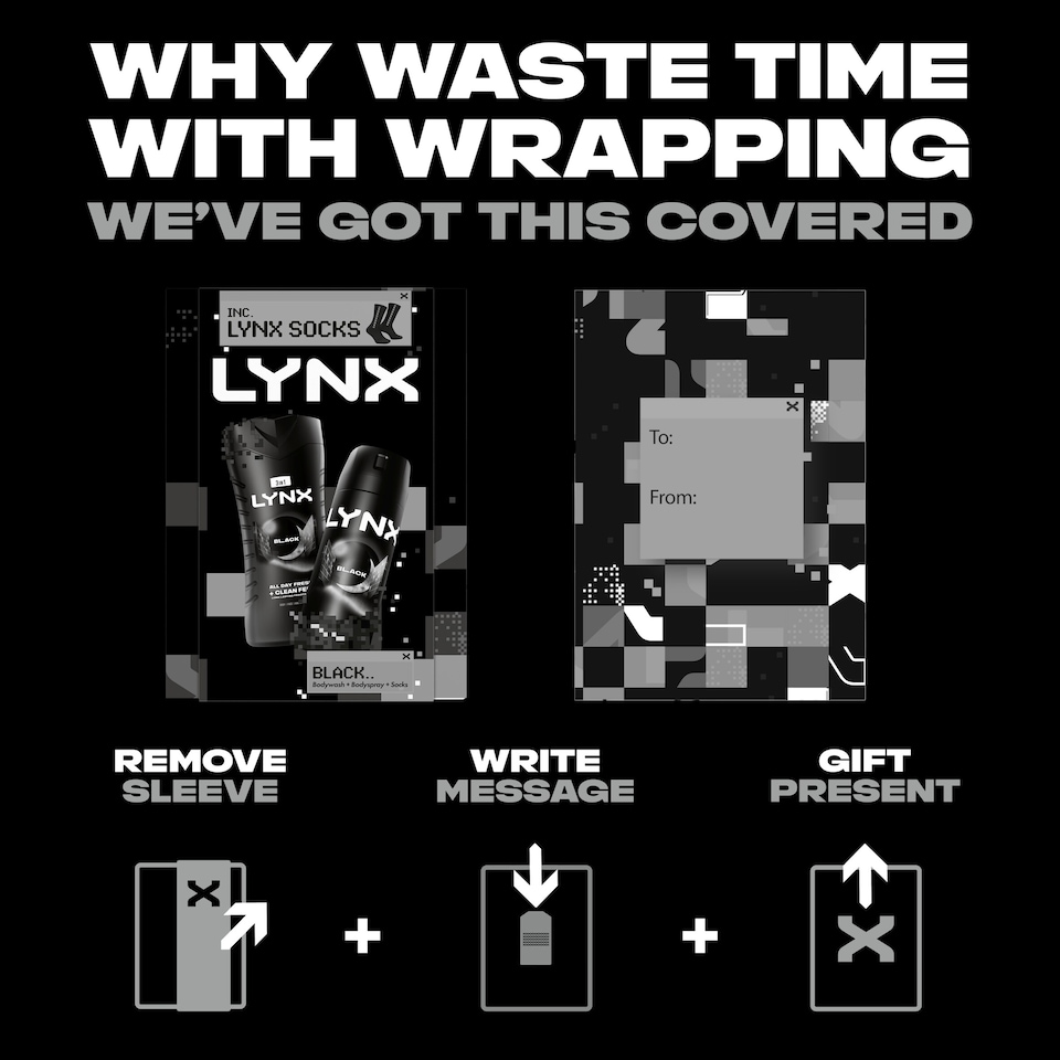 image 1 of Lynx Black Duo & Socks Gift set