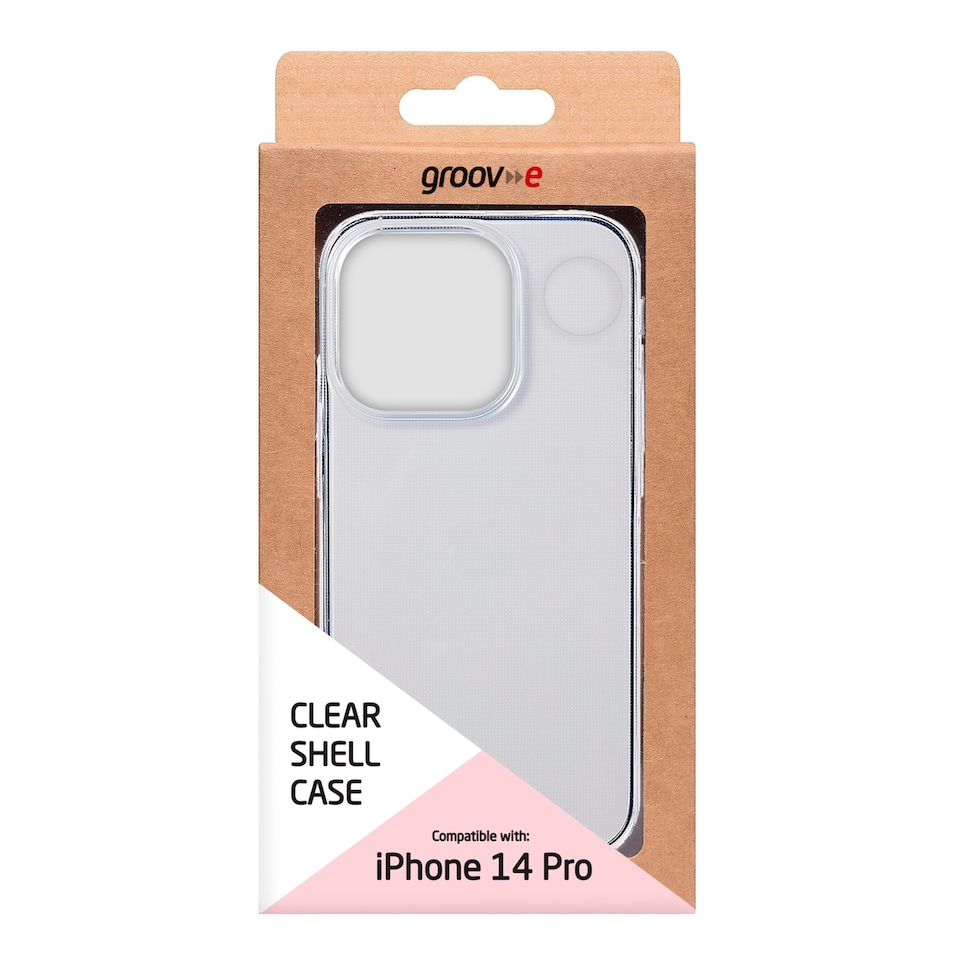 image 1 of Groov-E Iphone 14 Pro Clear Shell Case