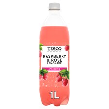 Tesco Sparkling Raspberry & Rose Lemonade 1L