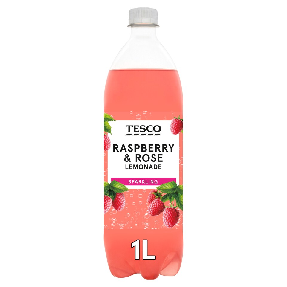 Tesco Sparkling Raspberry & Rose Lemonade 1L