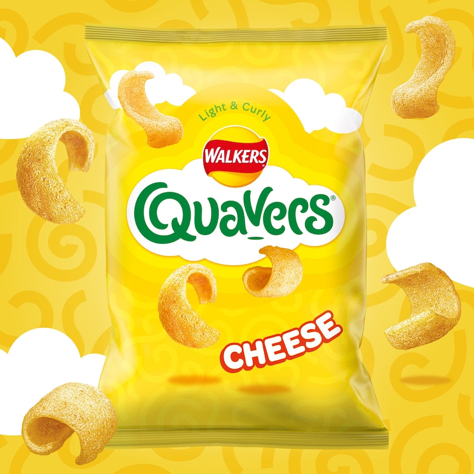 image 1 of Walkers Quavers Cheese Flavour Potato Crisps 20 x 16g