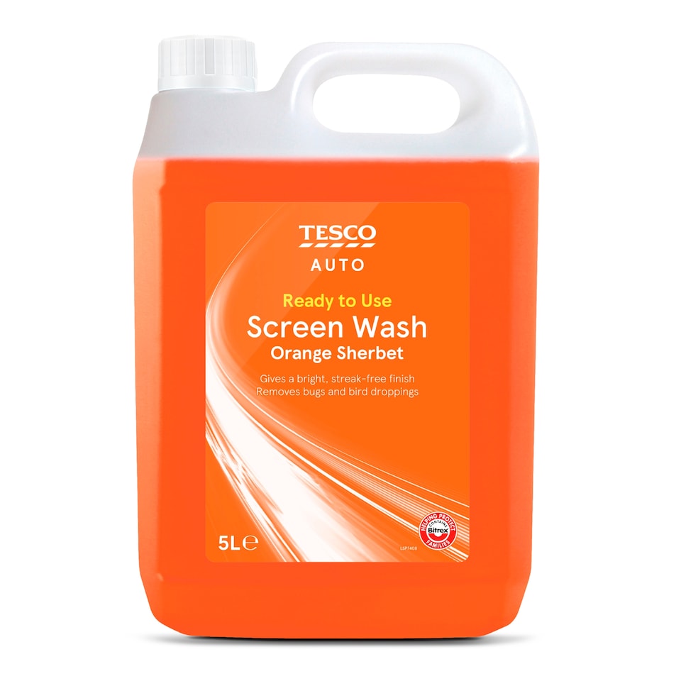 Tesco Orange Sherbet Screen Wash 5L