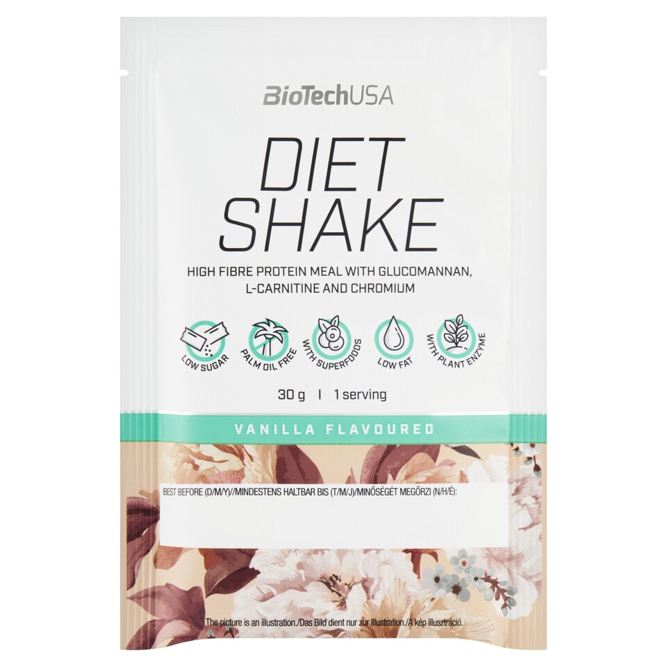 obrázok 1 z BioTechUSA Diet Shake srvátkový proteínový nápojový prášok s príchuťou vanilky 30 g