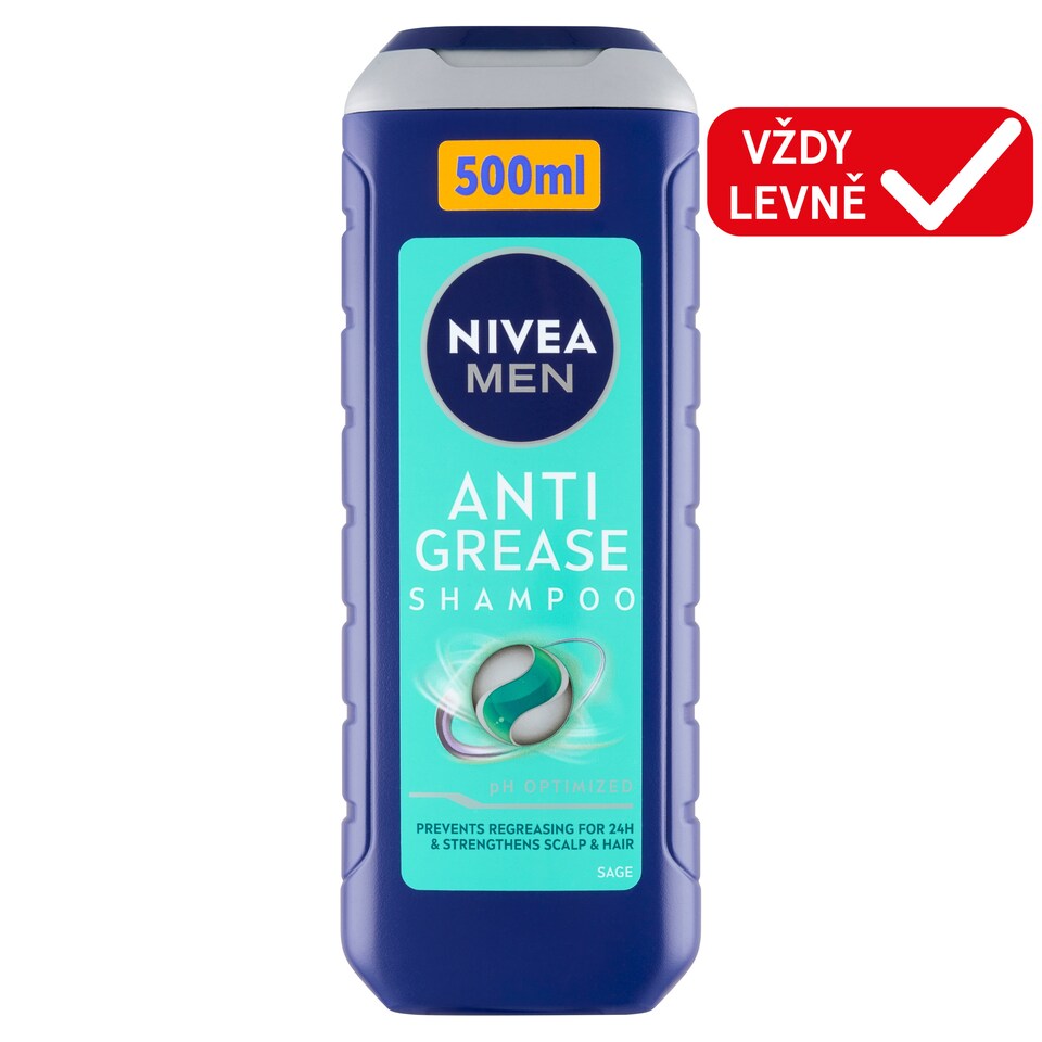 image 1 of Nivea Men Anti Grease Shampoo 500ml