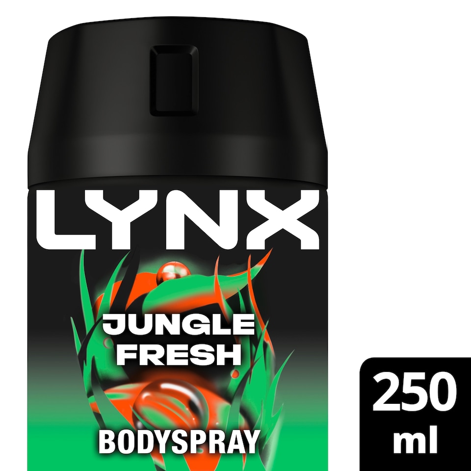 image 1 of Lynx Jungle Fresh Bodyspray Deodorant for Men 250ml