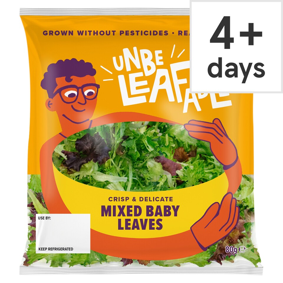 Unbeleafable Mixed Baby Leaves 80g (C )