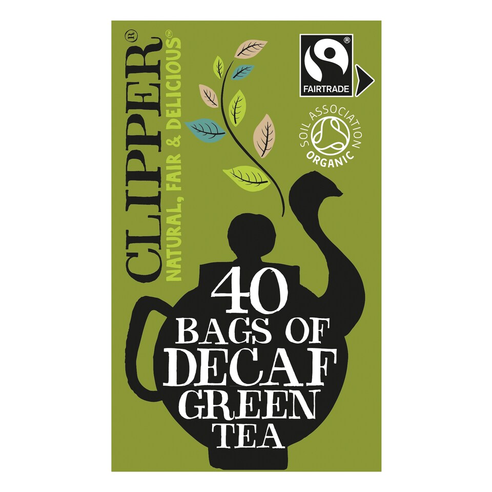 image 1 of Clipper Organic Decaffeinated Green Tea 40 Tea Bags 80G