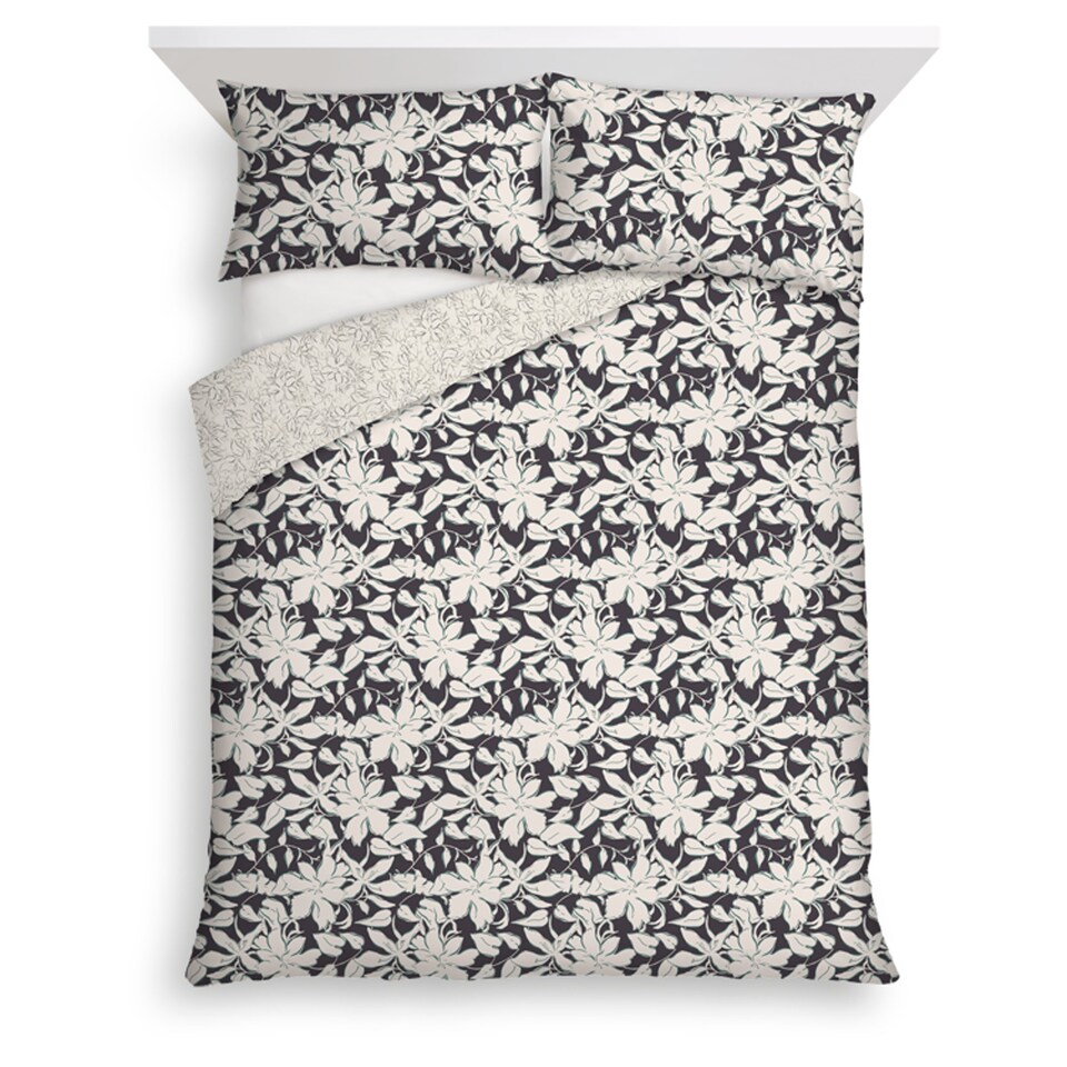 Tesco Kimono Flower Duvet Set Kingsize Tesco Groceries