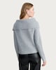 image 3 of F&F Ribbed Button Up Bardot Jumper in Grey