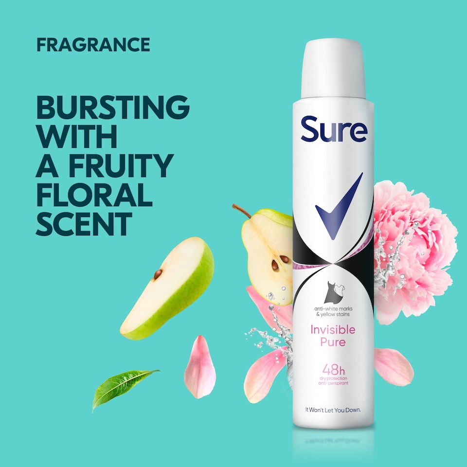 image 1 of Sure Women Invisible Pure 48h Antiperspirant Deodorant 200ml