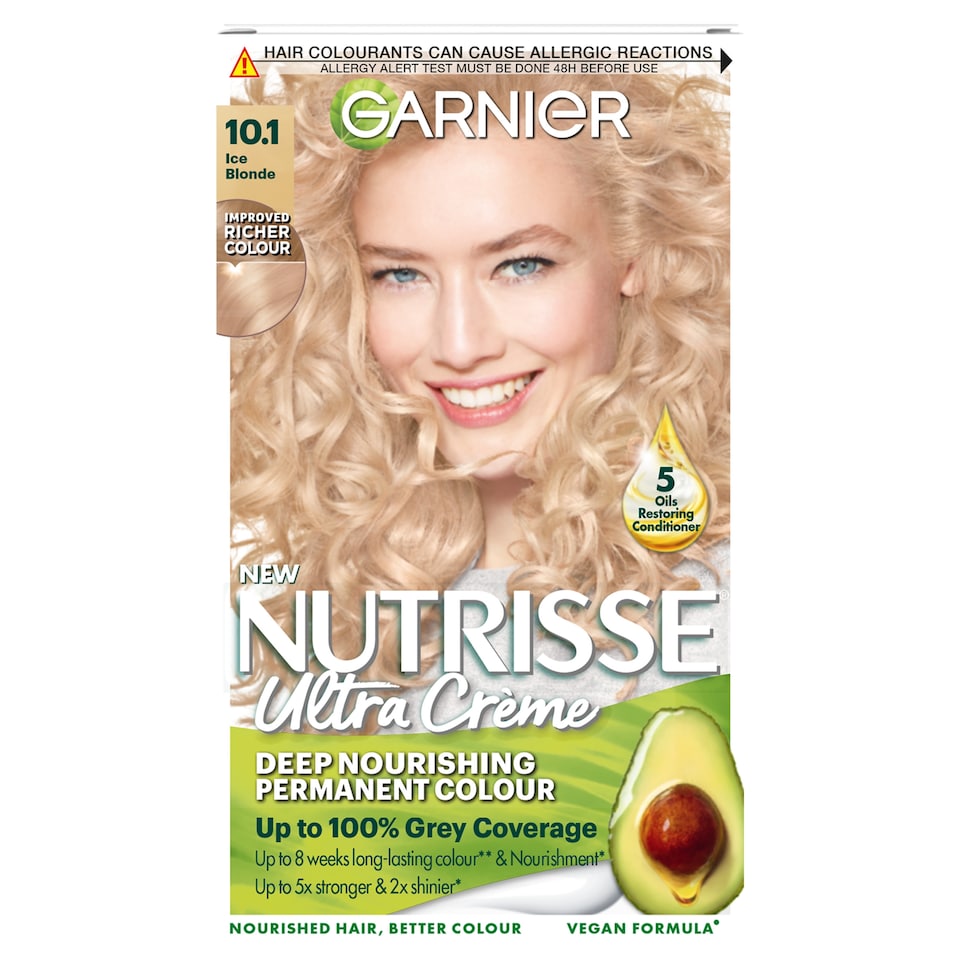 image 1 of Garnier Nutrisse 10.1 Ice Blonde Permanent Hair Dye