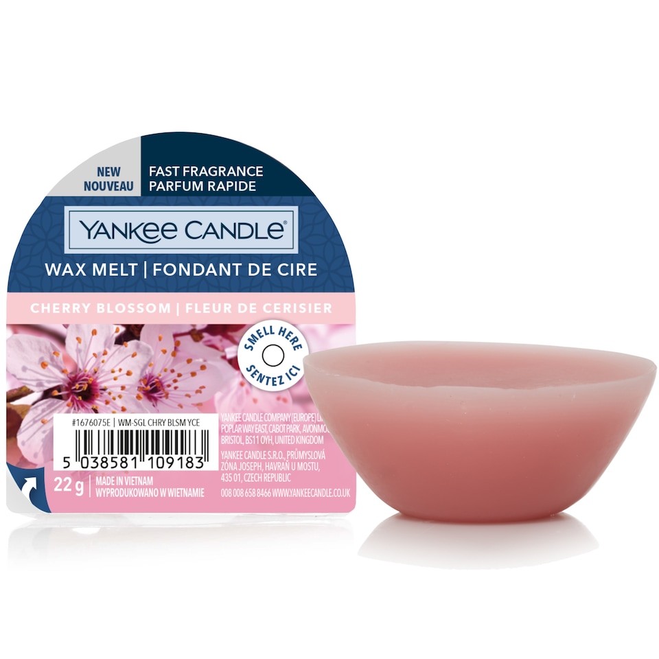 image 1 of Yankee Classic Cherry Blossom Wax Melt 22g