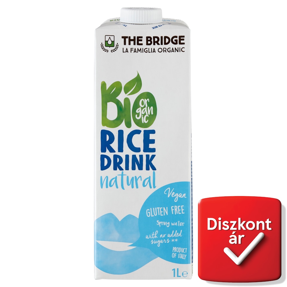 The Bridge BIO UHT gluténmentes rizsital 1 l