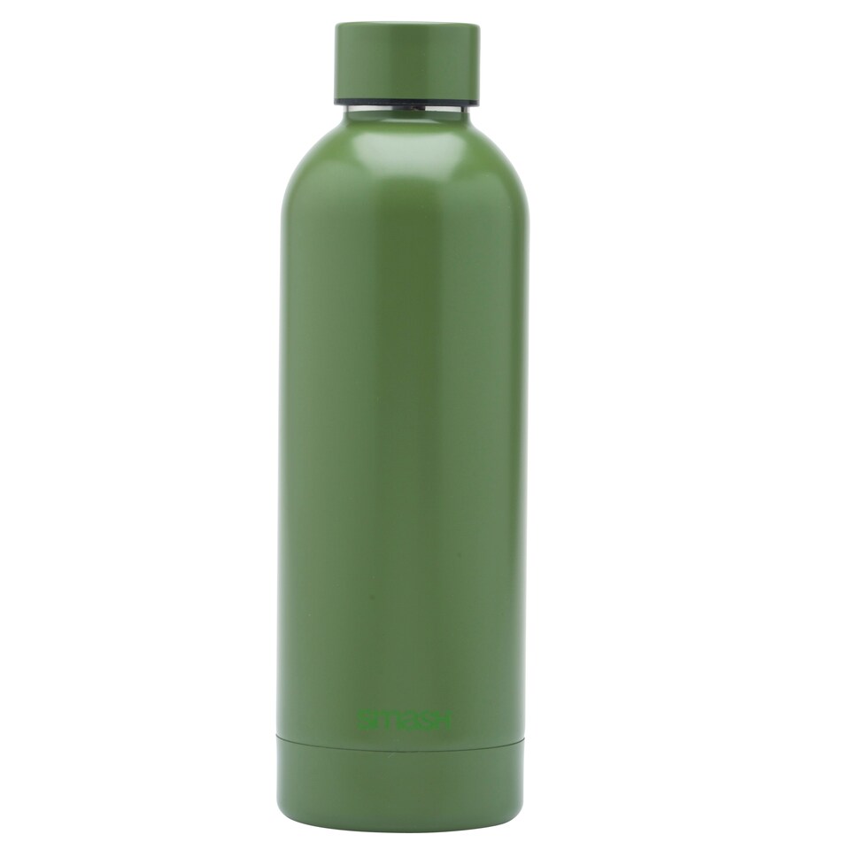 image 1 of Smash Stainless Steel Stream Bottle 500ml Khaki