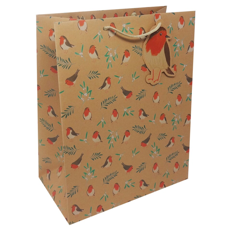 Tesco Kraft Robin Large Gift Bag Tesco Groceries