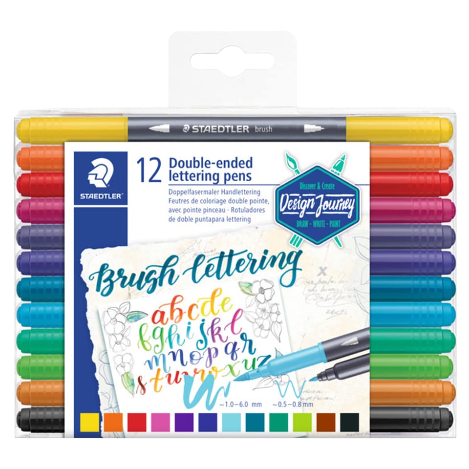 image 1 of Staedtler Design Journey Lettering Penx12