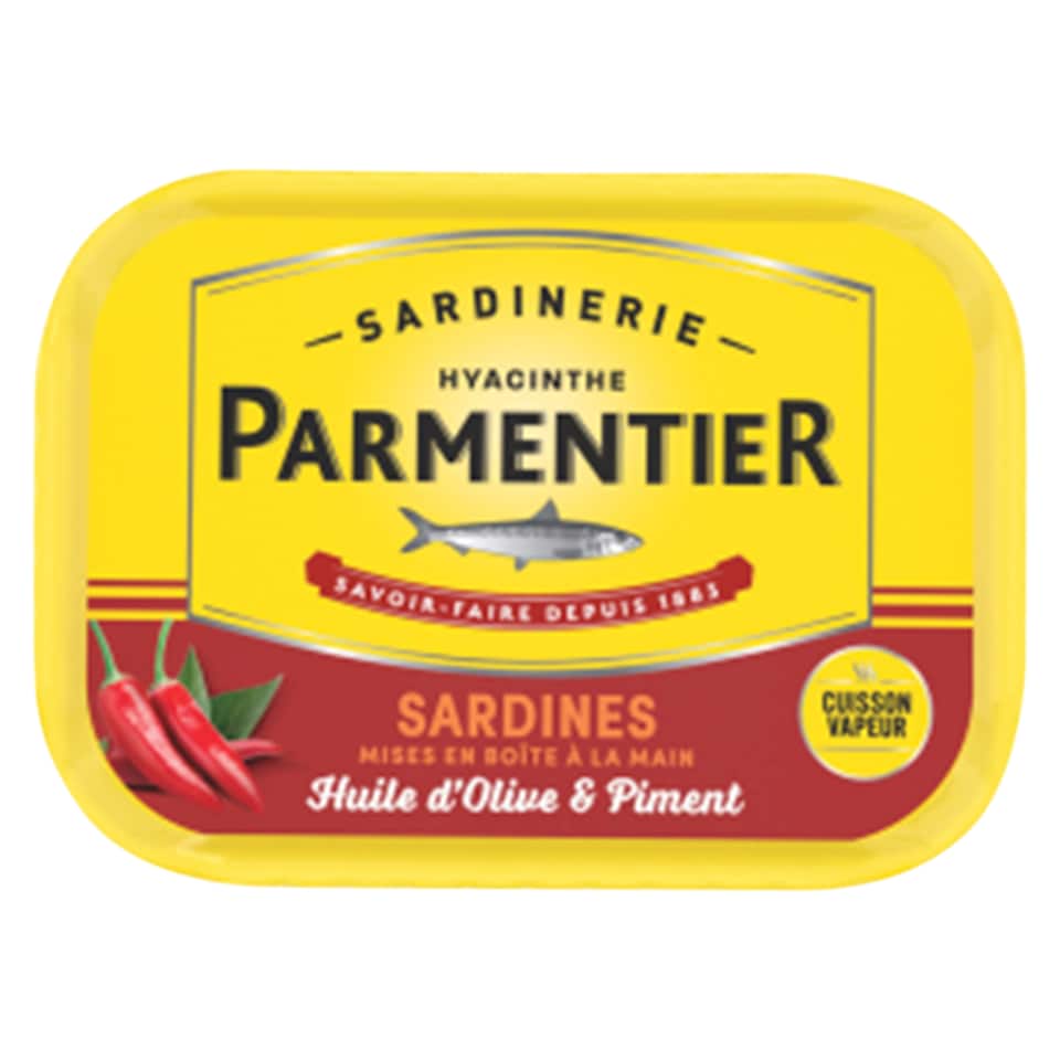 Parmentier Sardines Olive Oil & Chilli 135g