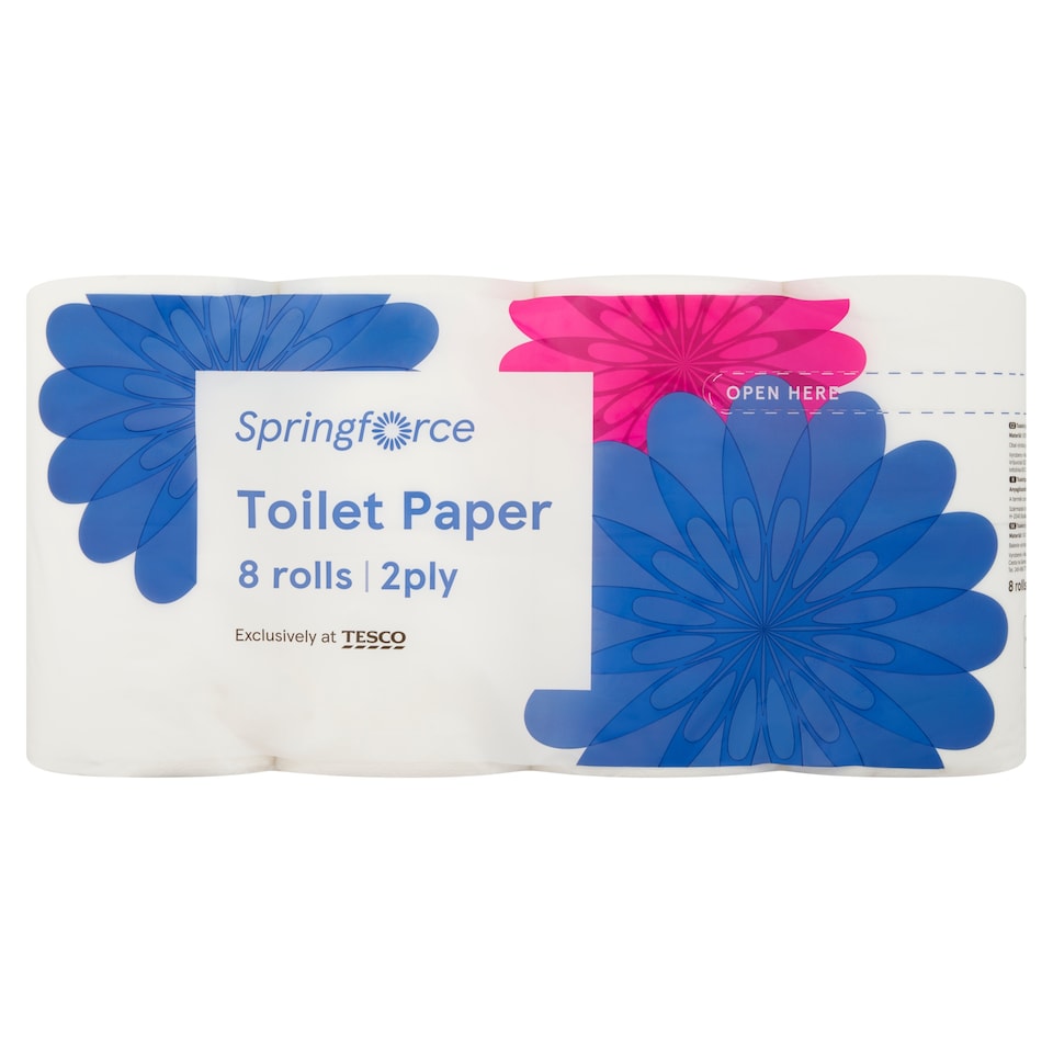Springforce toalettpapír 2 rétegű 8 tekercs