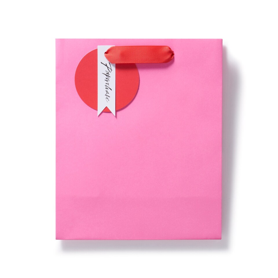 Paperchase Medium Gift Bag - Pink/Red