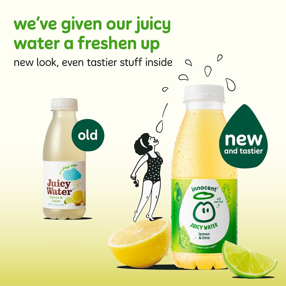 image 1 of Innocent Juicy Water Lemon & Lime Juice Drink 420ml