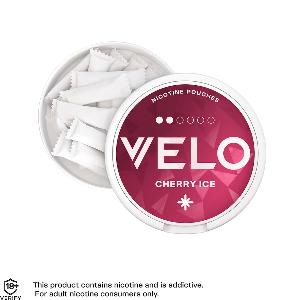 image 1 of Velo Cherry Ice 6mg Nicotine Pouches 15 Pack 6.3g