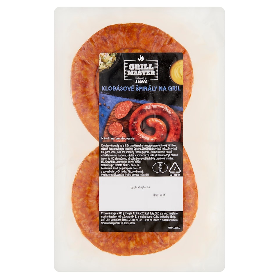 Tesco Grill Master Grill Sausage Spirals