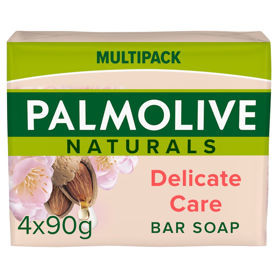 image 1 of Palmoline Nats Almond And Milk Soap Bars 4X90g