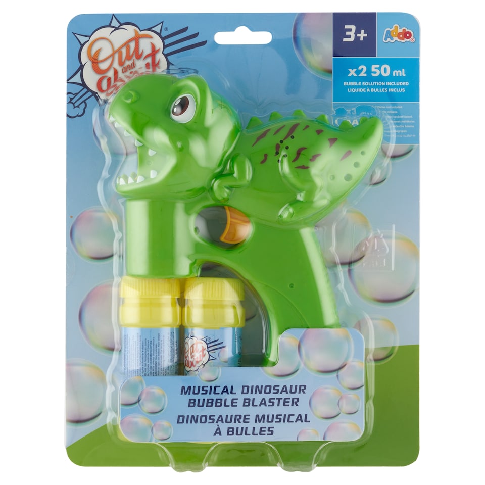 Addo Out and About Musical Dinosaur Bubble Blaster