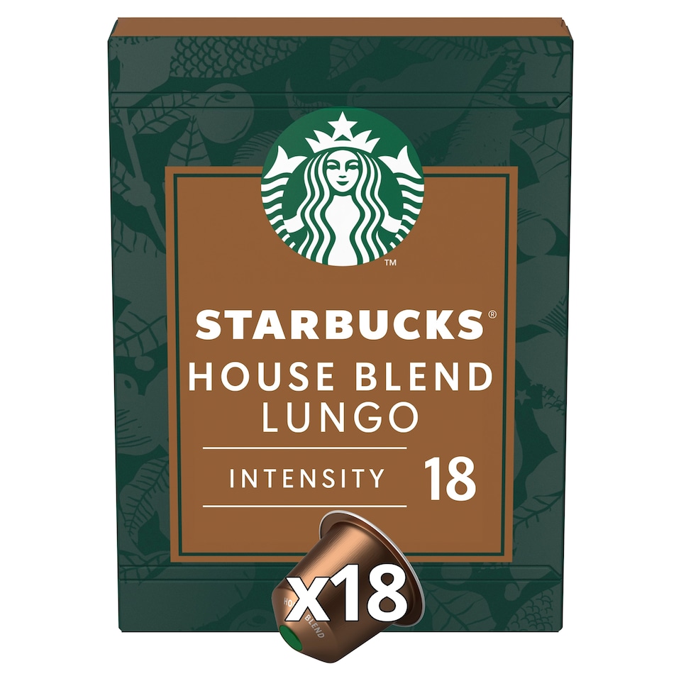 Starbucks By Nespresso House Blend Lungo 18 Capsules 103g