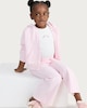 image 1 of F&F Girls Cotton Blend Zip Through Hoodie and Joggers Set in Pink