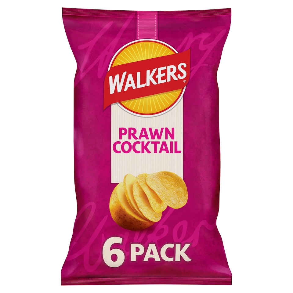 image 1 of Walkers Prawn Cocktails Multipack Crisps 6 x 25g