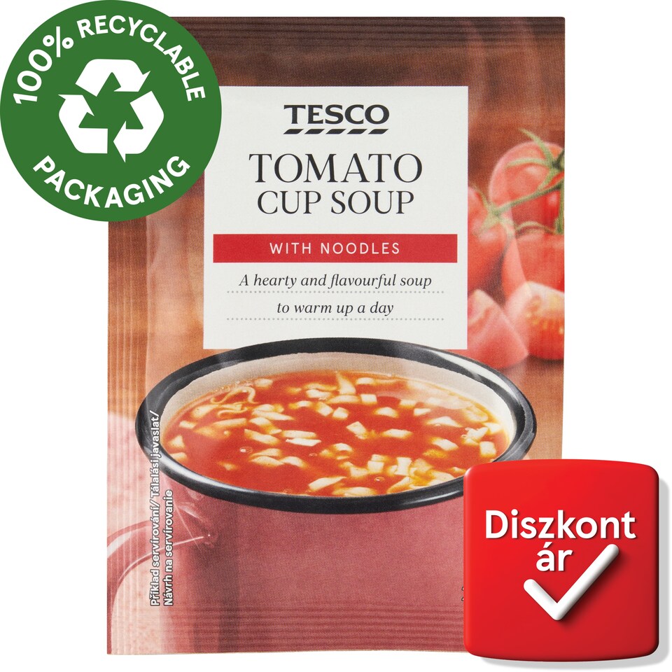 Tesco instant paradicsomleves tésztával 20 g