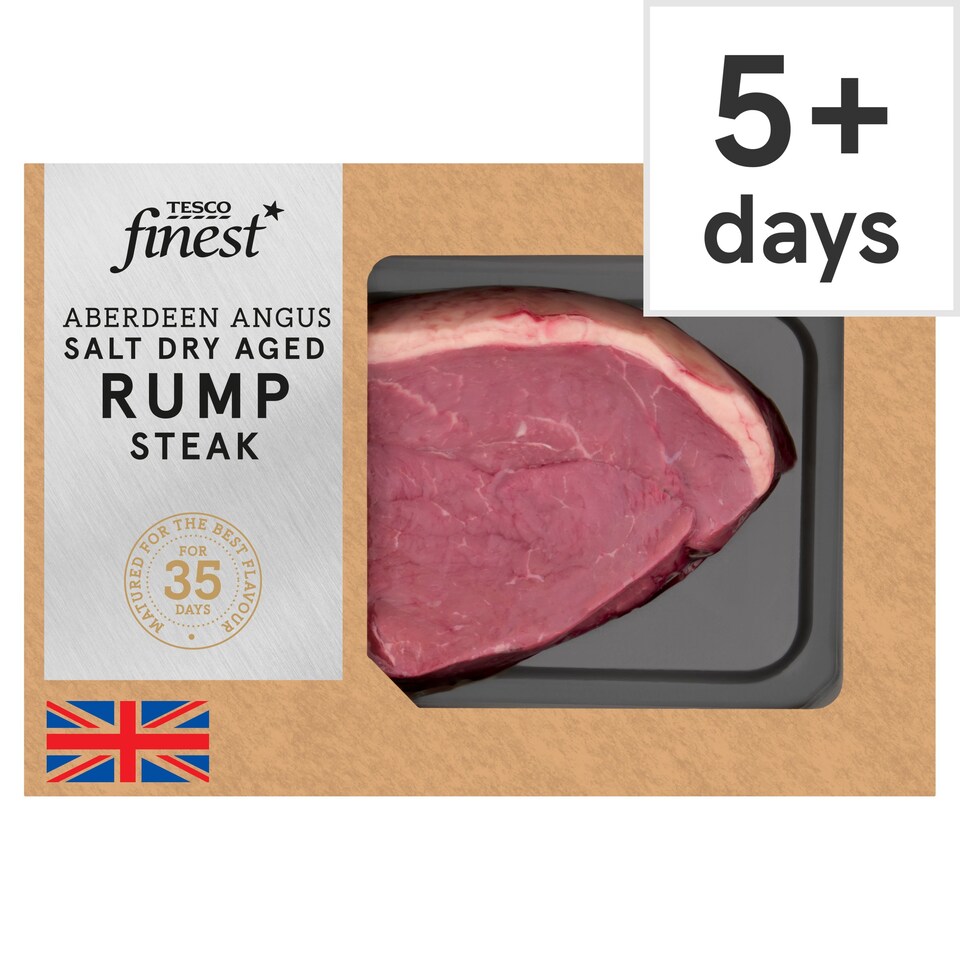 image 1 of Tesco Finest AA Salt Dry Aged Beef Rump Steak