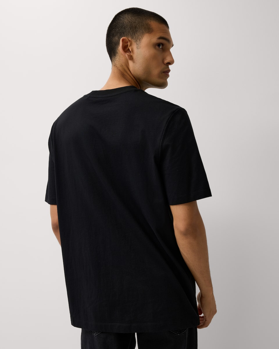 image 1 of F&F Pure Cotton Halloween Ghost Face T-Shirt in Black